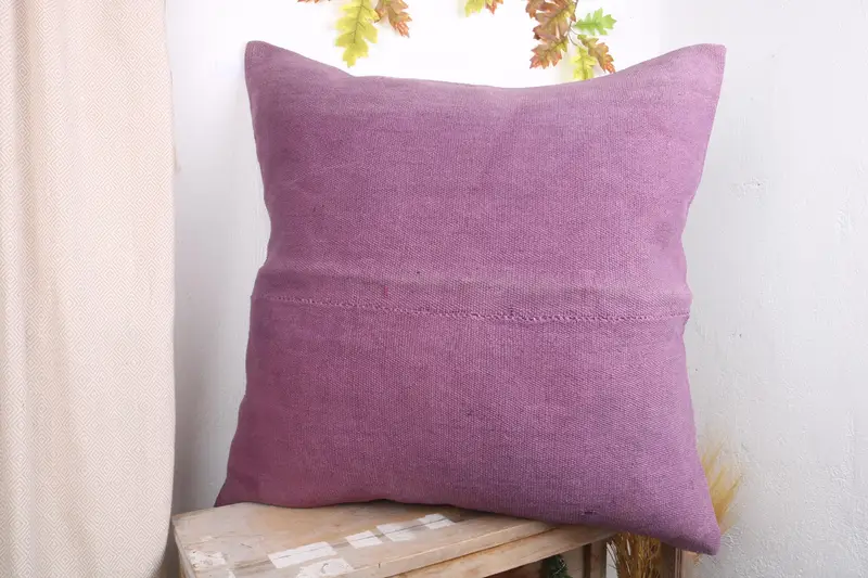 Pillow for Couch, Pillow, 32x32 Pink Cushion, Vintage Kilim Pillow, Accent Throw Pillow Cover, Vintage Kilim Throw Pillow - 4