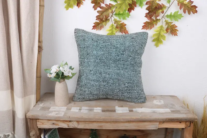 Antique Pillows, Vintage Pillow, Cushion Case, Outdoor Pillow Sham, Boho Pillow, 16x16 White Pillow Cover, Armchair Pillow Cover - 1