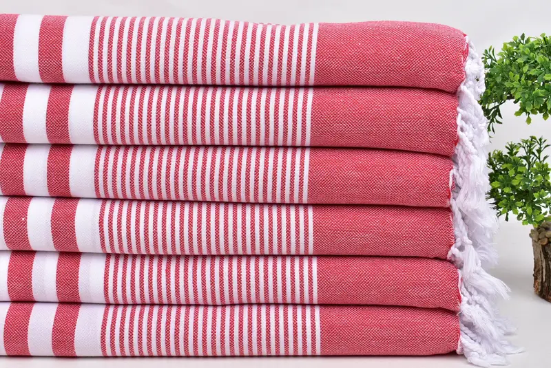 Personalized Wedding Gift, Handmade Gift, Bride Gift, Girls Weekend Getaways Ideas, 70x40 Cotton Striped Towel, Bachelor Bachelorette Party Favors - 3