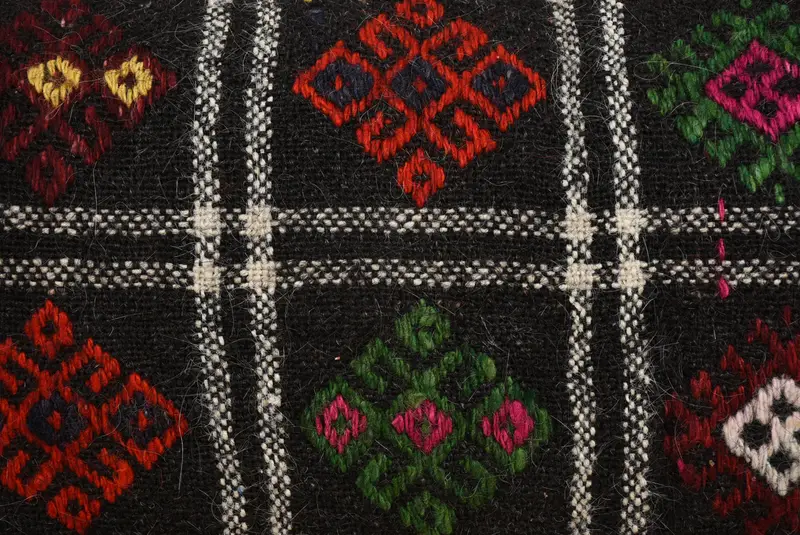 Vintage Pillow, Ethnical Kilim Rug Pillow, Turkish Pillow, Boho Chic Pillow, Cushion Case, Pillow for Sofa, 16x48 Brown Pillow Cover - 3