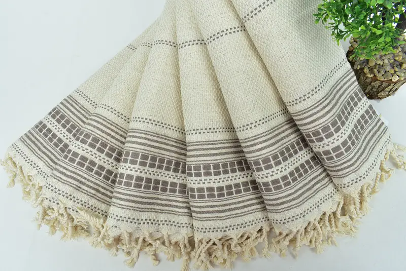 Housewarming Gift, Kitchen Towel, 40x20 Linen Striped Towel, Wedding Gift, Organic Tea Towel, Gift Boxes Tea Towels, Monogram Kitchen Towel - 8