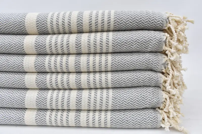 Hammam towel, 70x40 Cotton Striped Towel, Personalized Turkish Beach Towel, Beach Towel Gift, Monogrammed Beach Towel, Best Friend Christmas Gift - 2