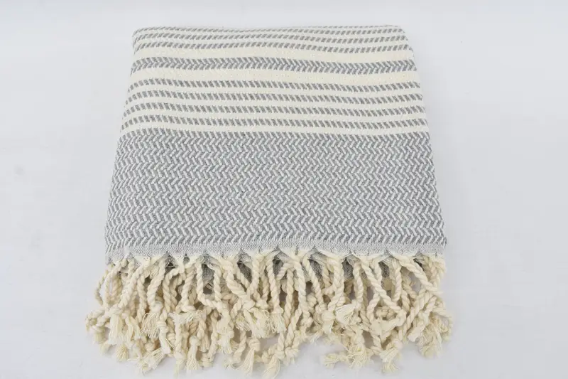 Hammam towel, 70x40 Cotton Striped Towel, Personalized Turkish Beach Towel, Beach Towel Gift, Monogrammed Beach Towel, Best Friend Christmas Gift - 5