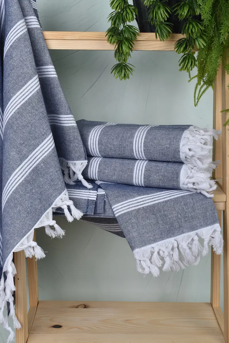 Housewarming Gift, Authentic Turkish hammam peshtemal, Gift For Mom, Custom Name Towel, Bachelor Gifts, Quick-dry towel, 70x30 Cotton Striped Towel - 6