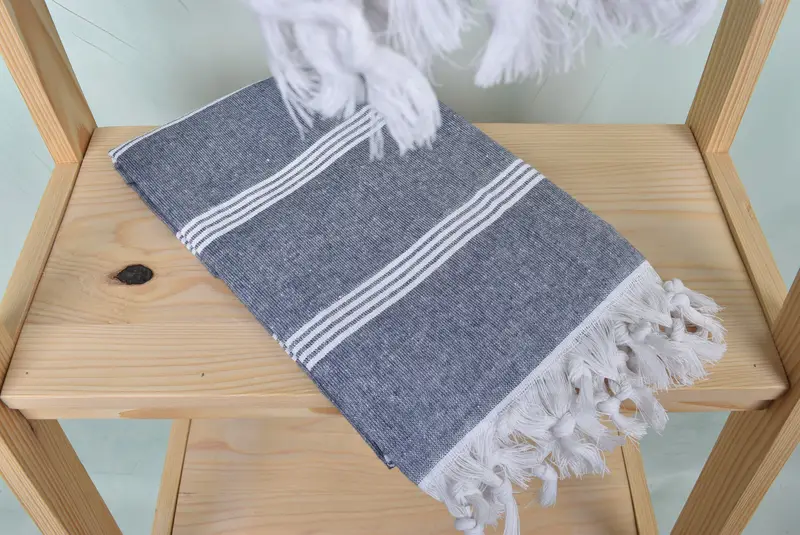 Housewarming Gift, Authentic Turkish hammam peshtemal, Gift For Mom, Custom Name Towel, Bachelor Gifts, Quick-dry towel, 70x30 Cotton Striped Towel - 5