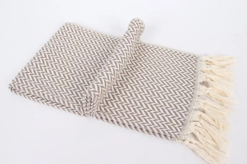 36x18 Cotton Chevron Towel, Beach Theme Wedding Gift, Monogram Hand Towel, Monogrammed Hand Towel, Monogram Kitchen Towel, Anniversary Gift For Her - 6