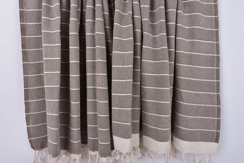 70x40 Cotton Herringbone Towel, Anniversary Gift For Her, Turkish Bath Towel USA, Monogram Turkish Towel, Personalized Wedding Gift, Custom Towel - 8