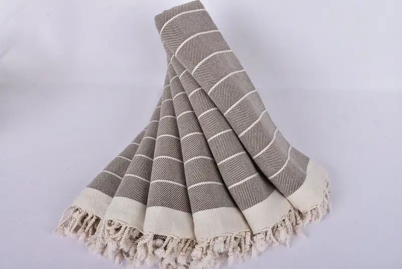 70x40 Cotton Herringbone Towel, Anniversary Gift For Her, Turkish Bath Towel USA, Monogram Turkish Towel, Personalized Wedding Gift, Custom Towel - 4