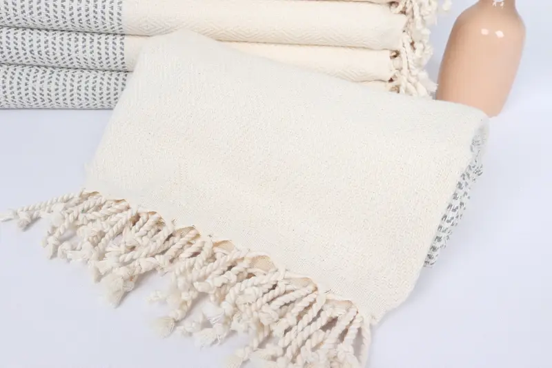 Scarf Towel, Bridal Shower Gift, 70x40 Cotton Diamond Towel, Wedding Favors, Yoga Towel, Valentines Day Gift, Luxury Beach Towel, Personalized Gift - 4