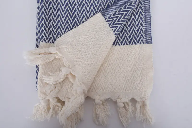 34x18 Cotton Zigzag Design Towel, Wedding Favors, Bridesmaid Gifts, Monogram Turkish Bath Towel, Housewarming Gift, Gift Towel, Monogram Hand Towel - 8