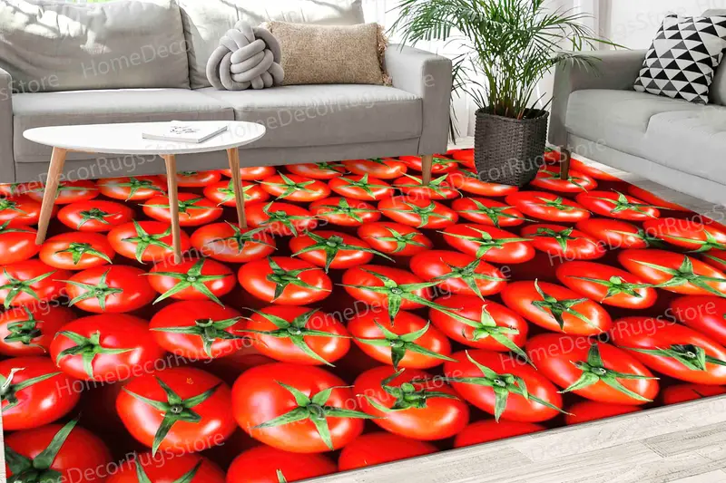 Red Chef's Apron Printed Rug for Kitchen and Dining Room