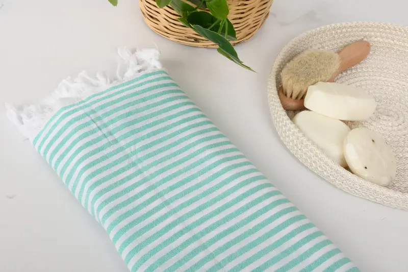 Turkish Beach Towel Personalized, 68x36 Cotton Striped Towel, Gift Boxes Towel, Gift For Him, Bridesmaid Gifts, Bachelorette Party Decorations - 6
