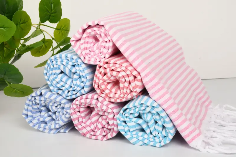 Turkish Beach Towel Personalized, 68x36 Cotton Striped Towel, Gift Boxes Towel, Gift For Him, Bridesmaid Gifts, Bachelorette Party Decorations - 5
