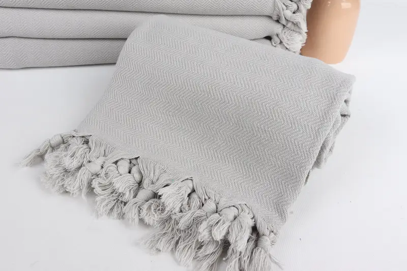 Personalized Towel, Custom Beach Towel, Travel towel, 64x40 Cotton Herringbone Towel, Wedding For Favor, Turkish Towel Bulk, Oversized Beach Towel - 4