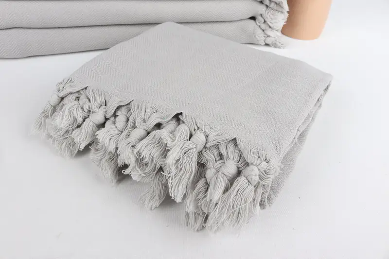 Personalized Towel, Custom Beach Towel, Travel towel, 64x40 Cotton Herringbone Towel, Wedding For Favor, Turkish Towel Bulk, Oversized Beach Towel - 5
