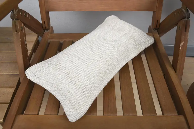 Kilim Cushion Sham, 8x16 Beige Pillow Sham, Boho Pillow Sham Cover, Throw Kilim Pillow, Aztec Pillow, Car Cushion Cover, Muted Pillow Sham, Cushion - 4