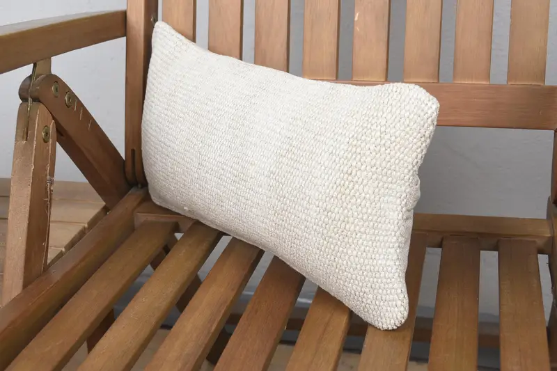 Kilim Cushion Sham, 8x16 Beige Pillow Sham, Boho Pillow Sham Cover, Throw Kilim Pillow, Aztec Pillow, Car Cushion Cover, Muted Pillow Sham, Cushion - 3