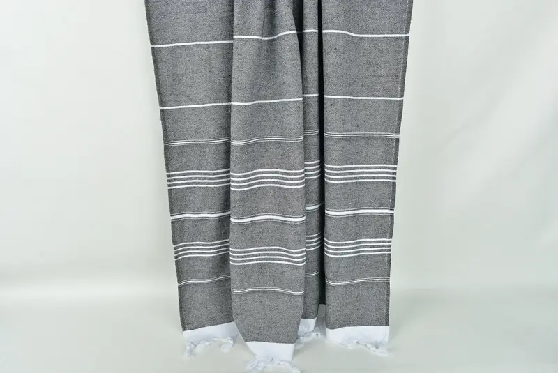 Handmade Turkish bath towel for summer vacation, Absorbent towel, 70x36 Cotton Striped Terry Towel, Bath towel, Gift Boxes Towel, Gifts For Him - 8