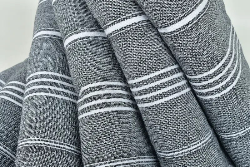Handmade Turkish bath towel for summer vacation, Absorbent towel, 70x36 Cotton Striped Terry Towel, Bath towel, Gift Boxes Towel, Gifts For Him - 5