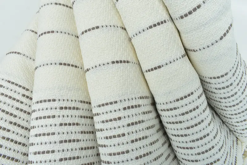 Scarf Towel, Turkish beach towel, Bridesmaid Proposal Gift, 70x38 Cotton Striped Design Towel, Sand-resistant towel, Custom Wedding Gift, Gym Towel - 5