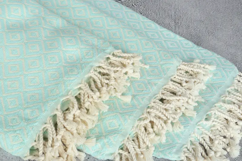 Bachelorette Party Gifts, 70x40 Cotton Diamond Towel, Sand-resistant towel, Fouta towel, Engagement Gift, Family Gift Basket, Custom Name Towel - 5