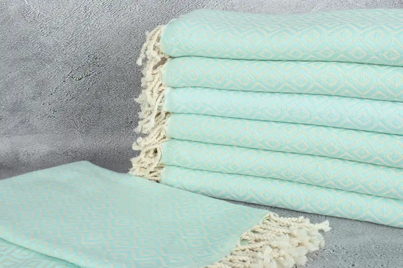 Bachelorette Party Gifts, 70x40 Cotton Diamond Towel, Sand-resistant towel, Fouta towel, Engagement Gift, Family Gift Basket, Custom Name Towel - 2