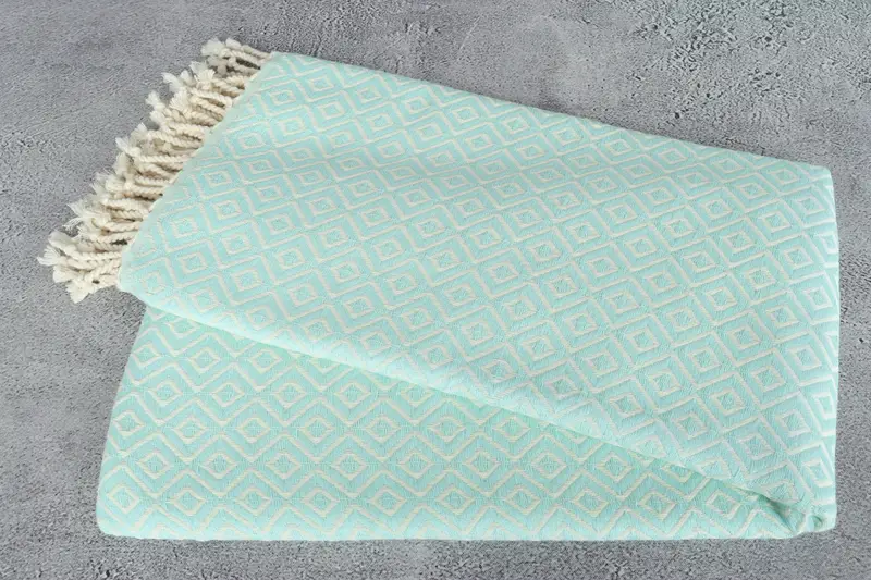 Bachelorette Party Gifts, 70x40 Cotton Diamond Towel, Sand-resistant towel, Fouta towel, Engagement Gift, Family Gift Basket, Custom Name Towel - 6