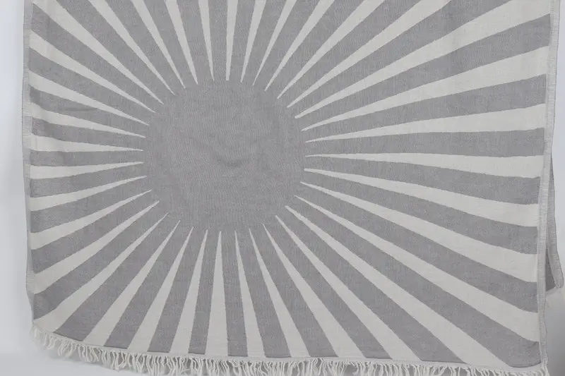 Bridal Shower Favors Dark Gray Cotton Towel, 36x71 Inches