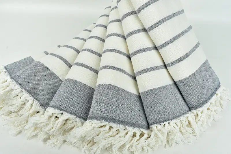 Wedding Gift For Bride, Bachelor Towel, Towel With Name, 68x39 Cotton Striped Towel, Personalized Towel, Bridesmaid Gift Towel, Turkish beach towel - 4