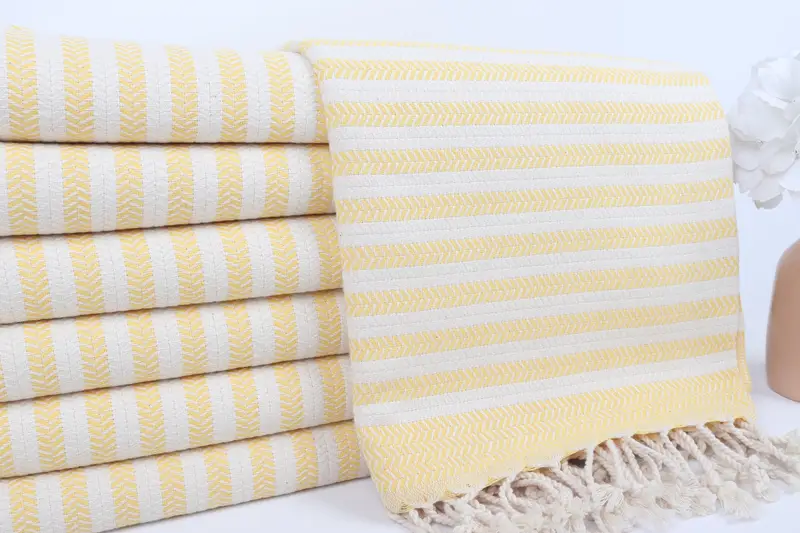 Peshtemal, 70x40 Cotton Chevron Towel, Quick-dry peshtemal, Best Friend Gift, Personalized Towel, Lightweight quick-dry peshtemal towel for travel - 2