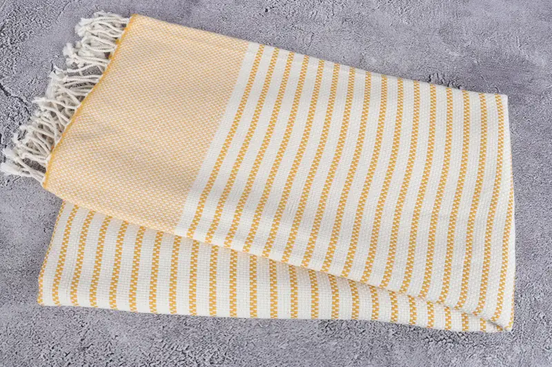 Yoga Towel, Bachelorette Party Decorations, Peshtemal Towel, Personalized Wedding Gift For Couple, 76x40 Cotton Striped Towel, Embroidered Towel - 6