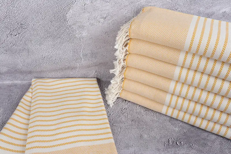 Yoga Towel, Bachelorette Party Decorations, Peshtemal Towel, Personalized Wedding Gift For Couple, 76x40 Cotton Striped Towel, Embroidered Towel - 2