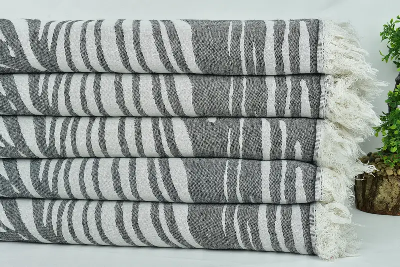 Fouta -Handtuch, Reisetuch, türkisches Badetuchset, 70 x 40 Baumwollblumen -Designtuch, Badetuch, Sondergeschenk, Strandtuchmonogramm, Peshtemal - 4