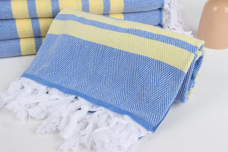Gift For Bride, Soft organic Turkish peshtemal for luxury spa use, 68x36 Cotton Chevron Towel, Lightweight towel, Organic towel, Bridal Shower Gift - 4