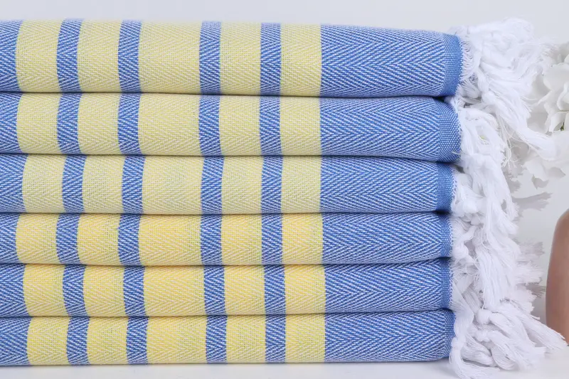 Gift For Bride, Soft organic Turkish peshtemal for luxury spa use, 68x36 Cotton Chevron Towel, Lightweight towel, Organic towel, Bridal Shower Gift - 3
