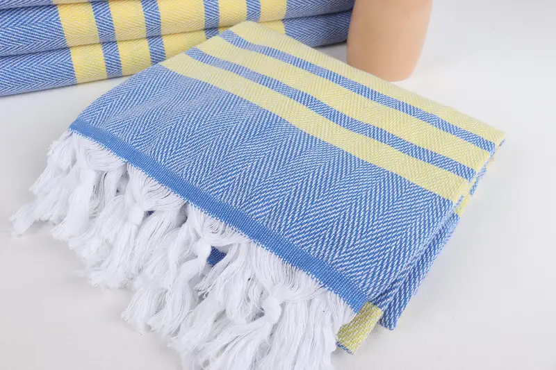 Gift For Bride, Soft organic Turkish peshtemal for luxury spa use, 68x36 Cotton Chevron Towel, Lightweight towel, Organic towel, Bridal Shower Gift - 5