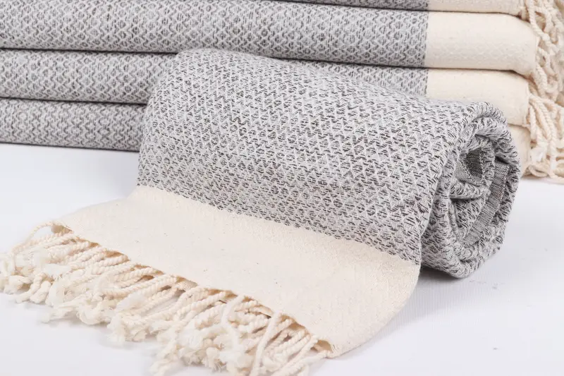 Bridal Shower Favors, Bath towel, Christmas Gift, Quick-drying peshtemal towel for poolside, Sand-free towel, 76x36 Cotton Diamond Towel - 4