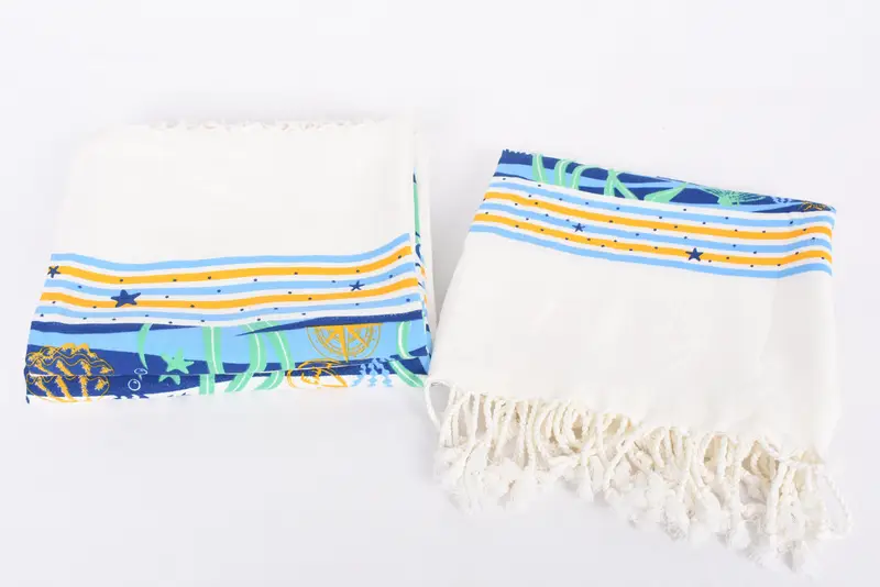 Home Decor Gifts, Embroidered Towel, Beach Towel Gift, 70x40 Cotton Summer Patterned Towel, Handmade Gift, Wedding Hand Made Gift, Yoga Towel - 8