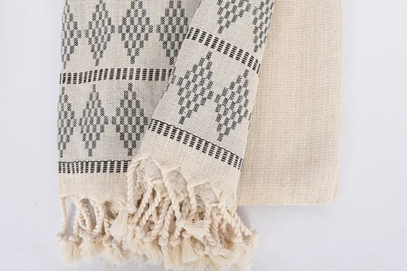 Spa Towel, Beach towel, Gifts For Him, Custom Towel Beach, Bridesmaid Gifts, Baby Boy Gift, 70x36 Linen Kilim Design Towel, Bachelorette Beach Towel - 8