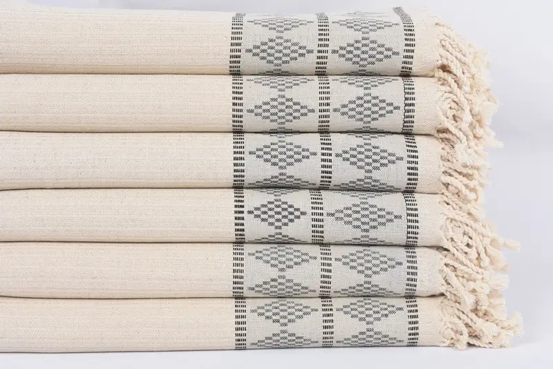 Spa Towel, Beach towel, Gifts For Him, Custom Towel Beach, Bridesmaid Gifts, Baby Boy Gift, 70x36 Linen Kilim Design Towel, Bachelorette Beach Towel - 3