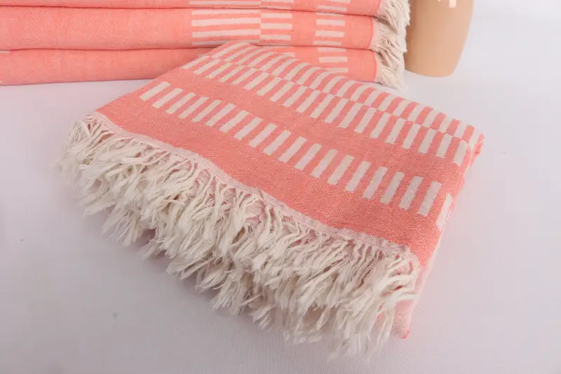 Absorbent Turkish towel, Home Decor Towel, Large Turkish Towel, Personalized Towel, 70x38 Cotton Fish Design Towel, Girl Trip Party Favor - 6