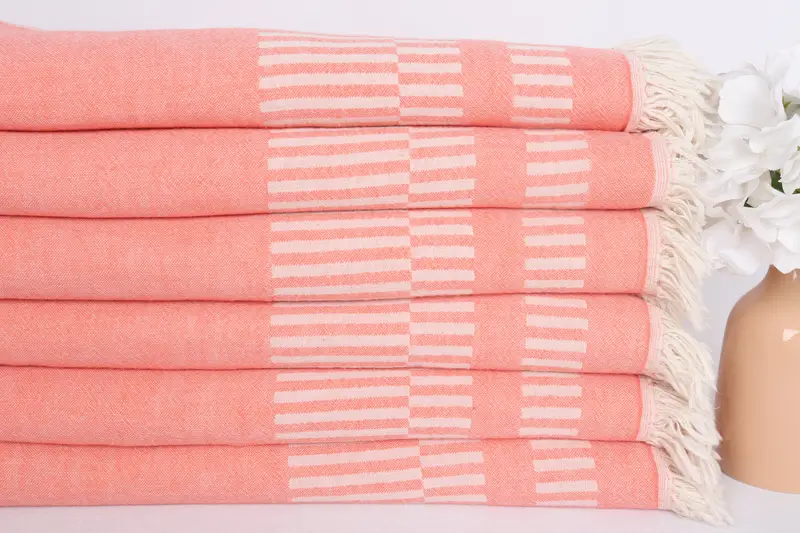 Absorbent Turkish towel, Home Decor Towel, Large Turkish Towel, Personalized Towel, 70x38 Cotton Fish Design Towel, Girl Trip Party Favor - 4