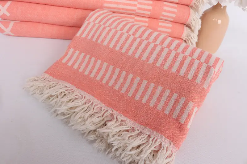 Absorbent Turkish towel, Home Decor Towel, Large Turkish Towel, Personalized Towel, 70x38 Cotton Fish Design Towel, Girl Trip Party Favor - 5