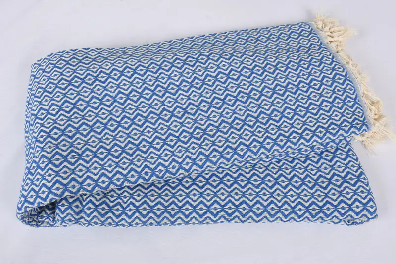 Wedding Hand Made Gift, Bridesmaid Gifts, Throw Blanket, Turkish Cotton Throw Blanket, 96x80 Cotton Diamond Towel, Wedding Favors, Custom Gifts - 4