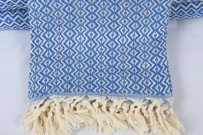 Wedding Hand Made Gift, Bridesmaid Gifts, Throw Blanket, Turkish Cotton Throw Blanket, 96x80 Cotton Diamond Towel, Wedding Favors, Custom Gifts - 1