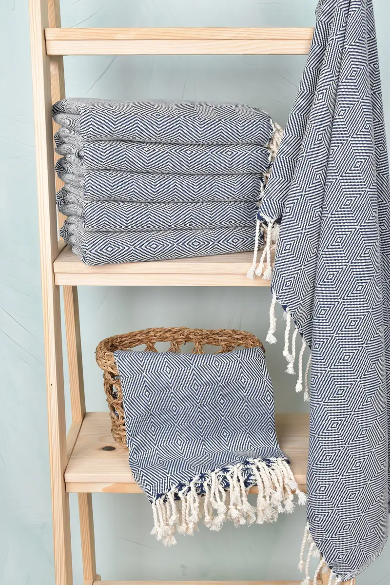 74x40 Cotton Diamond Towel, Absorbent towel, Summer Towel, Oversized Beach Towel, Christmas Favors, Bachelorette Party Gifts, Quick-Dry Beach Towel - 3