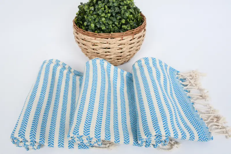 Best Friend Gift, 40x18 Cotton Chevron Towel, Bridesmaid Favors, Personalized Dish Towel, Monogram Kitchen Towel, Spa Towel, Turkish Hand Towel - 8