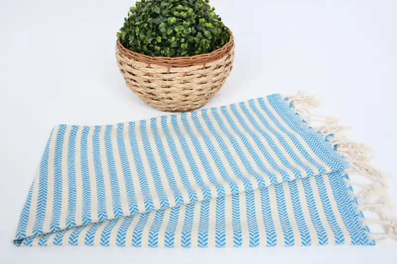 Best Friend Gift, 40x18 Cotton Chevron Towel, Bridesmaid Favors, Personalized Dish Towel, Monogram Kitchen Towel, Spa Towel, Turkish Hand Towel - 4