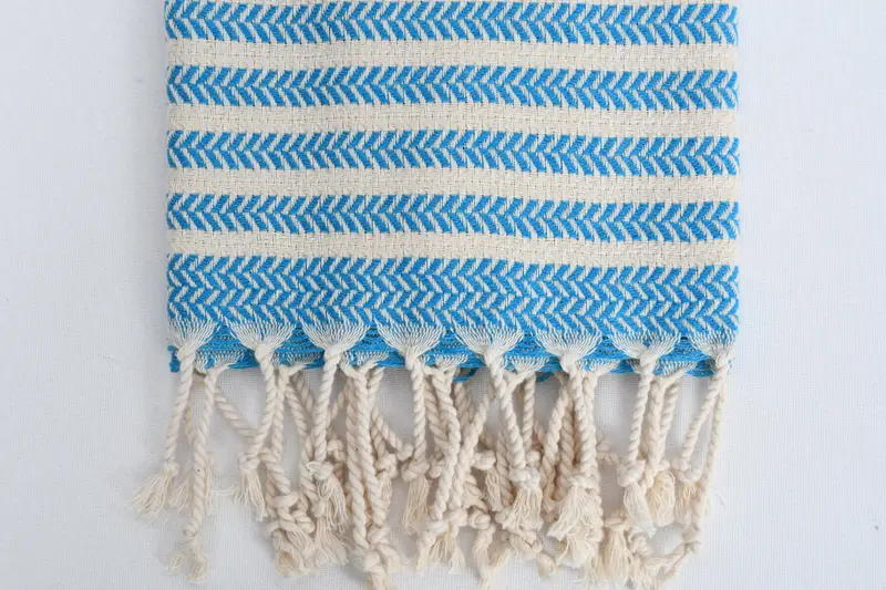 Best Friend Gift, 40x18 Cotton Chevron Towel, Bridesmaid Favors, Personalized Dish Towel, Monogram Kitchen Towel, Spa Towel, Turkish Hand Towel - 3