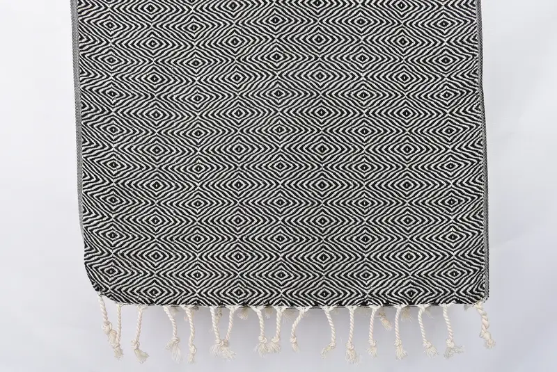 Wedding Favors, 36x18 Cotton Zigzag Diamond Towel, Personalized Dish Towel, Summer Towel, Maid Of Honor Gift, Monogram Towels, Kitchen Towel - 8